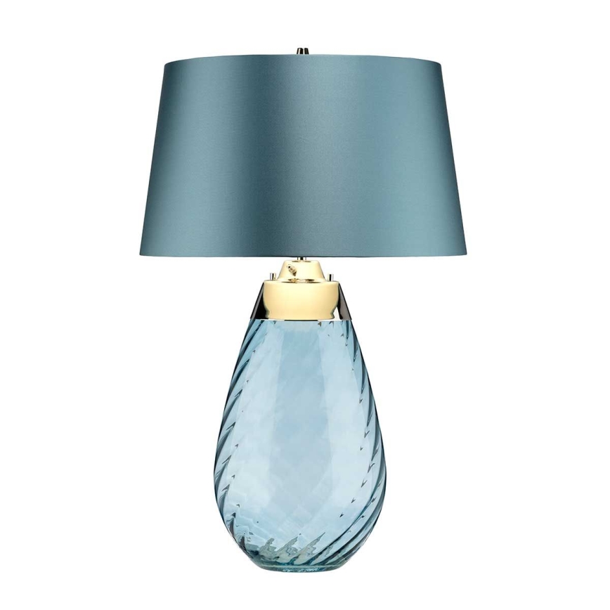 Elstead - LED Stolná lampa LENA 1xE27/40W/230V + 1xGU10/7W 74 cm modrá