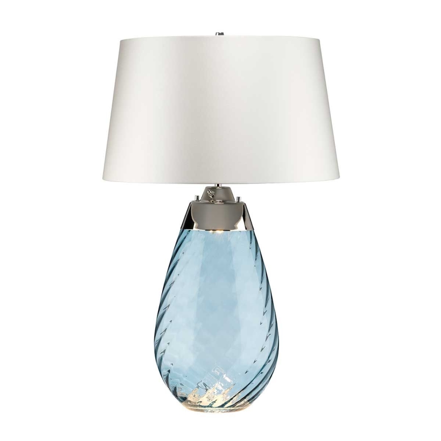 Elstead - LED Stolná lampa LENA 1xE27/40W/230V + 1xGU10/7W 74 cm modrá/biela