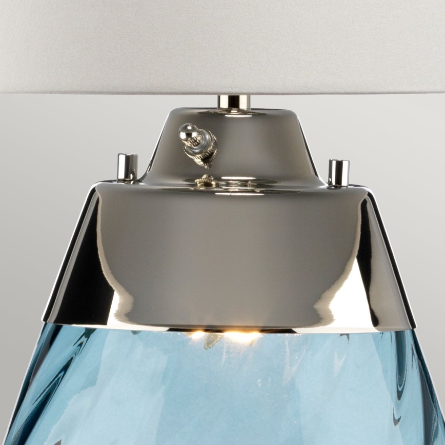 Elstead - LED Stolná lampa LENA 1xE27/40W/230V + 1xGU10/7W 74 cm modrá/biela