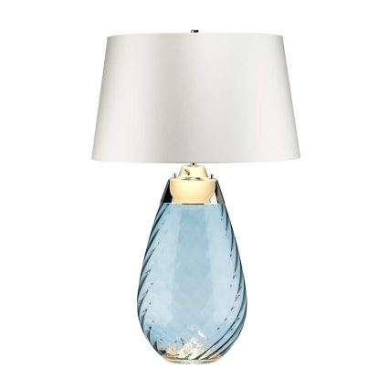 Elstead - LED Stolná lampa LENA 1xE27/40W/230V + 1xGU10/7W 74 cm modrá/biela