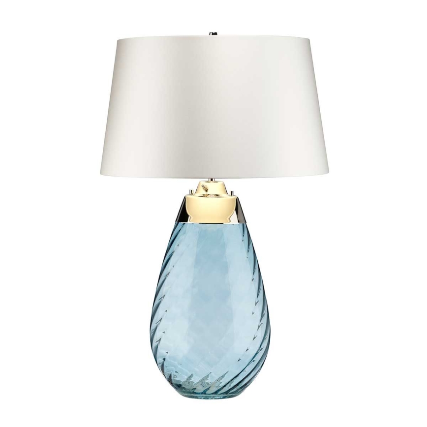 Elstead - LED Stolná lampa LENA 1xE27/40W/230V + 1xGU10/7W 74 cm modrá/biela