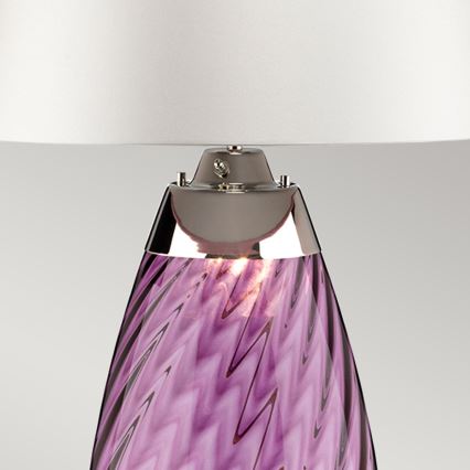 Elstead - LED Stolná lampa LENA 1xE27/40W/230V + 1xGU10/7W 74 cm ružová/biela
