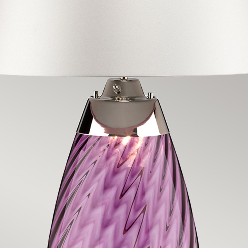 Elstead - LED Stolná lampa LENA 1xE27/40W/230V + 1xGU10/7W 74 cm ružová/biela