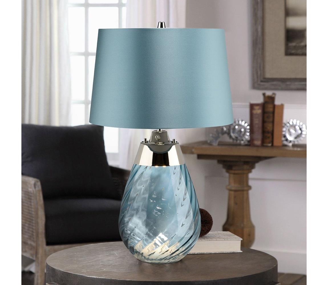 Elstead Elstead LENA-TL-S-MODRÁ - LED Stolná lampa LENA 1xE27/60W/230V + 1xGU10/7W modrá