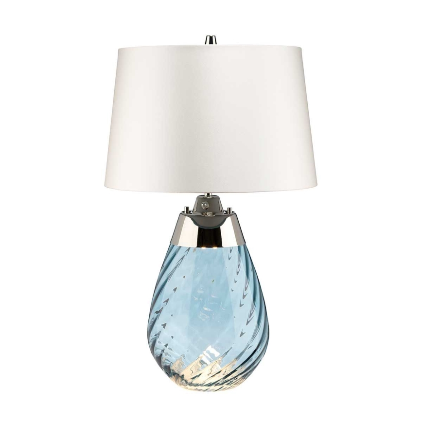 Elstead - LED Stolná lampa LENA 1xE27/60W/230V + 1xGU10/7W 60,5cm modrá/biela