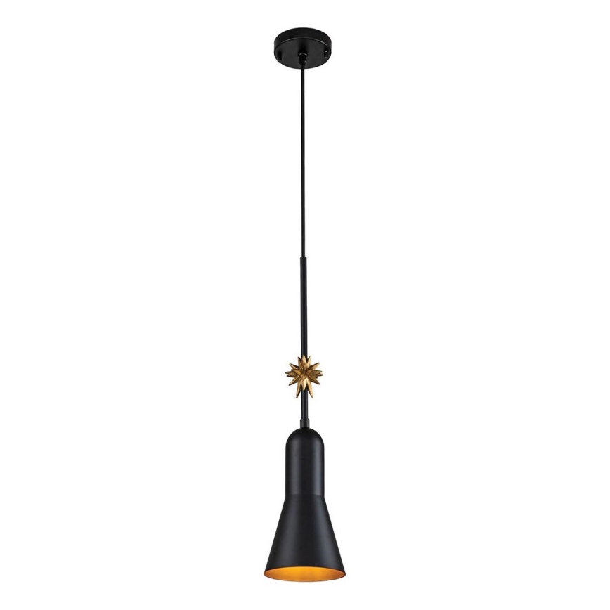 Elstead - Luster na lanku ETOILE 1xE27/60W/230V pr. 13,3 cm čierna