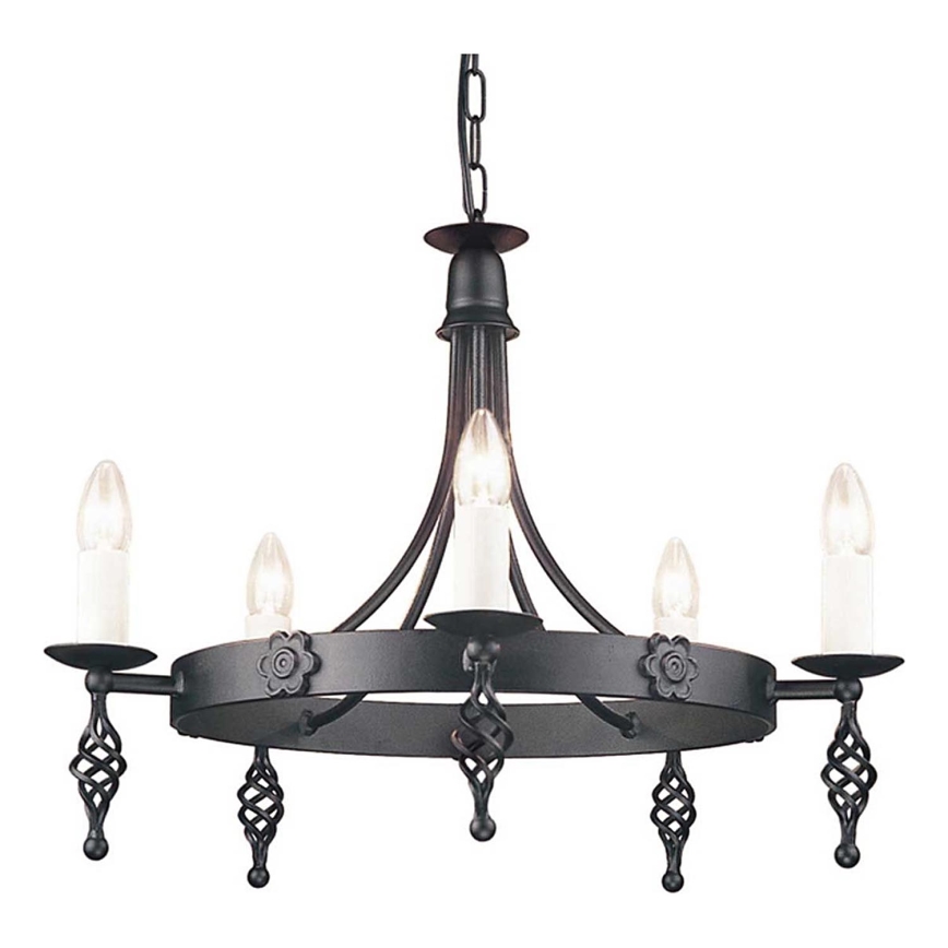 Elstead - Luster na reťazi BELFRY 5xE14/60W/230V