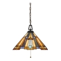 Elstead - Luster na reťazi Tiffany INGLENOOK 3xE27/60W/230V