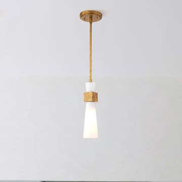 Elstead - luster na tyči KRISTY 1xE27/40W/230V pr. 15,2 cm medený