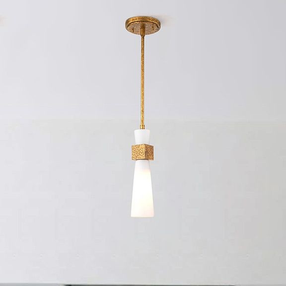 Elstead - luster na tyči KRISTY 1xE27/40W/230V pr. 15,2 cm medený