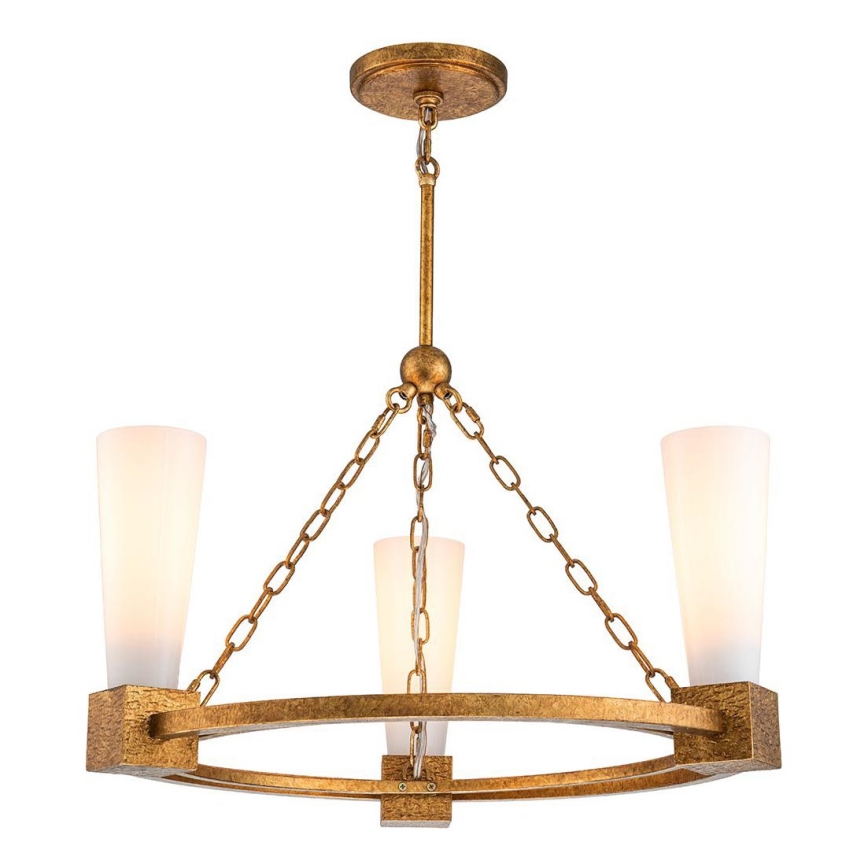 Elstead - Luster na tyči KRISTY 3xE27/40W/230V medený