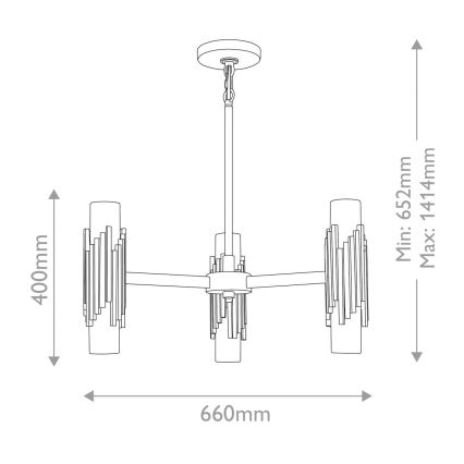 Elstead - Luster na tyči MARVELE 6xE14/40W/230V zlatá