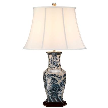 Elstead - Stolná lampa MODRÁ HEX 1xE27/60W/230V