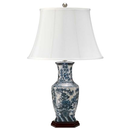 Elstead - Stolná lampa MODRÁ HEX 1xE27/60W/230V