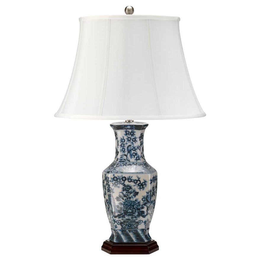 Elstead - Stolná lampa MODRÁ HEX 1xE27/60W/230V