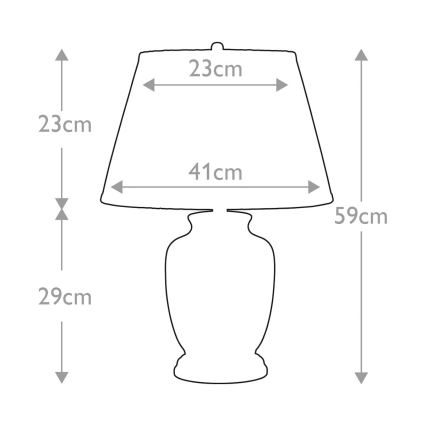 Elstead - Stolná lampa MORRIS 1xE27/60W/230V