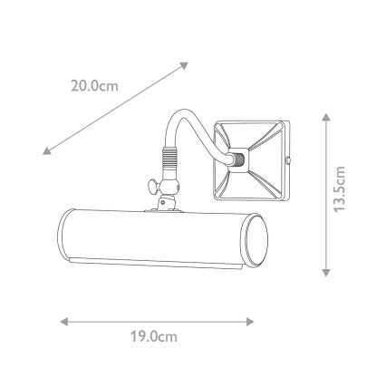 Elstead - Obrazové svietidlo PICTURE LIGHT 1xE14/40W/230V