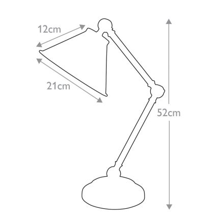 Elstead - Stolná lampa PROVENCE ELEMENT 1xE27/60W/230V čierna