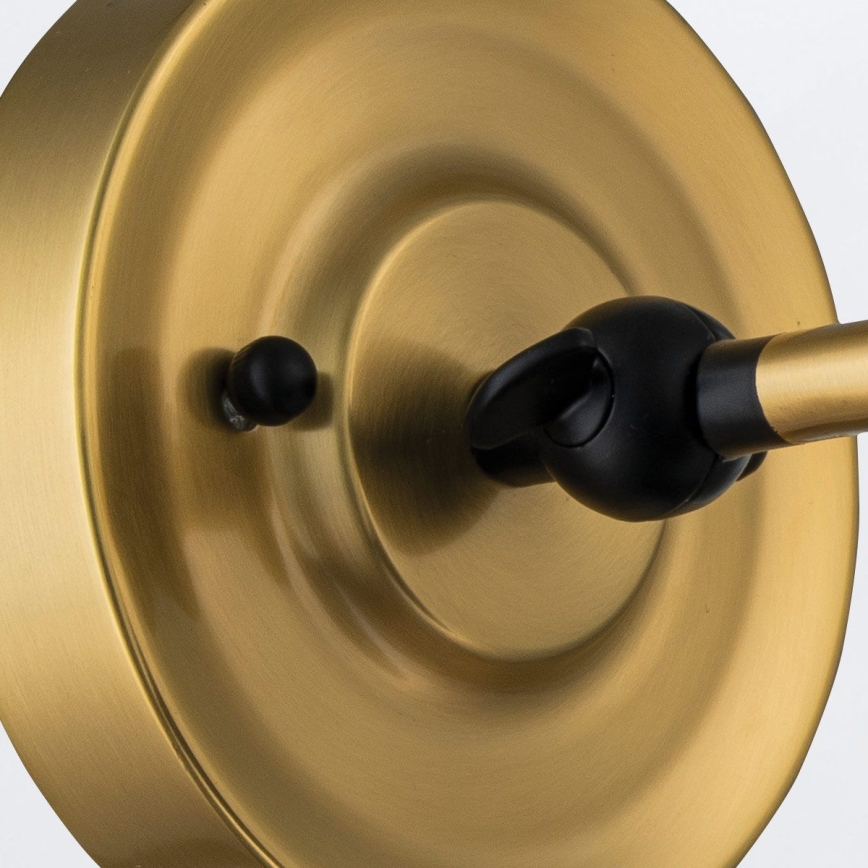 Elstead PV1-AB-MB - Nástenné svietidlo PROVENCE 1xE27/60W/230V zlatá/čierna