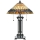 Elstead QZ-CHASTAIN-TL - Stolná lampa CHASTAIN 2xE27/60W/230V
