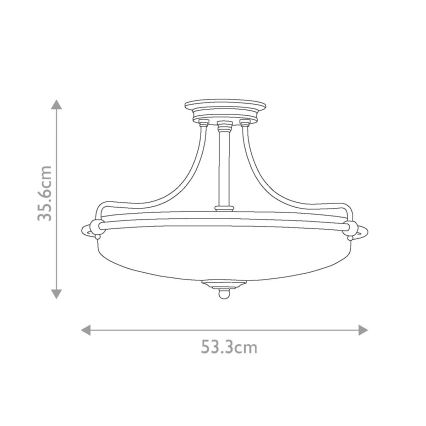 Elstead - Prisadený luster GRIFFIN 4xE27/100W/230V bronz