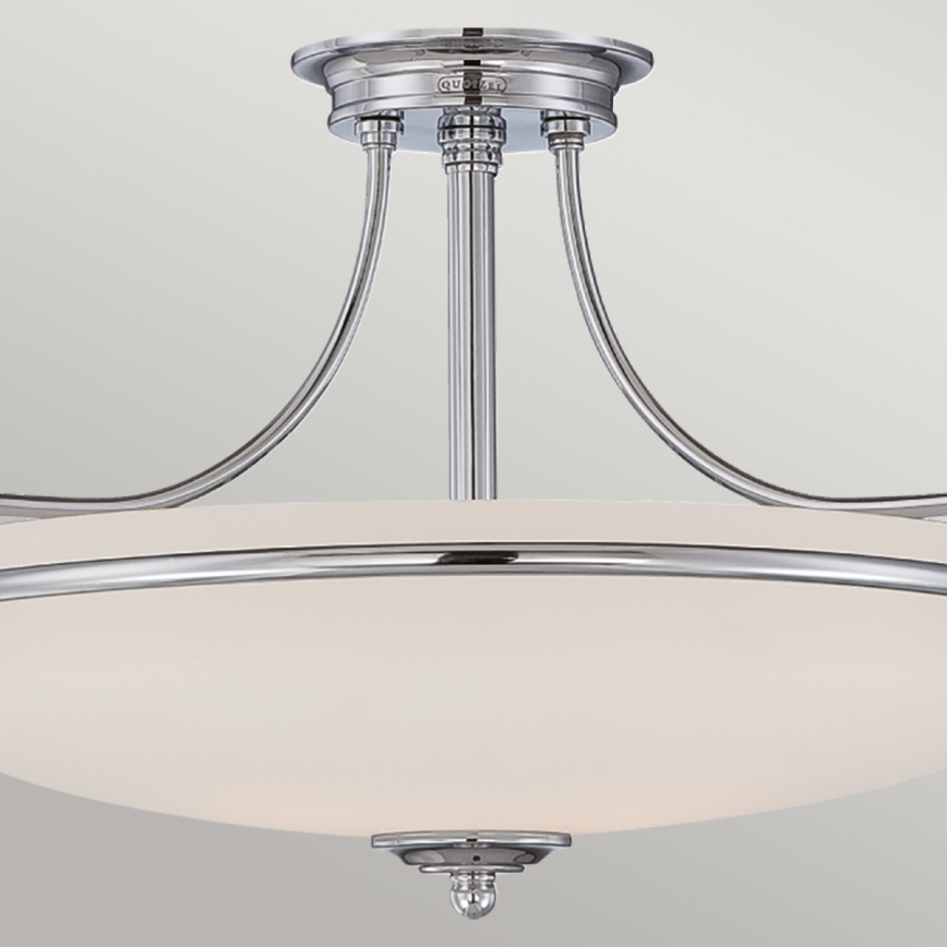 Elstead - Prisadený luster GRIFFIN 3xE27/100W/230V lesklý chróm