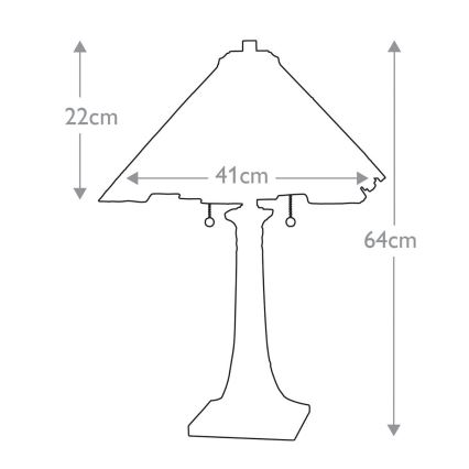 Elstead QZ-INGLENOOK-TL - Stolná lampa INGLENOOK 2xE27/60W/230V