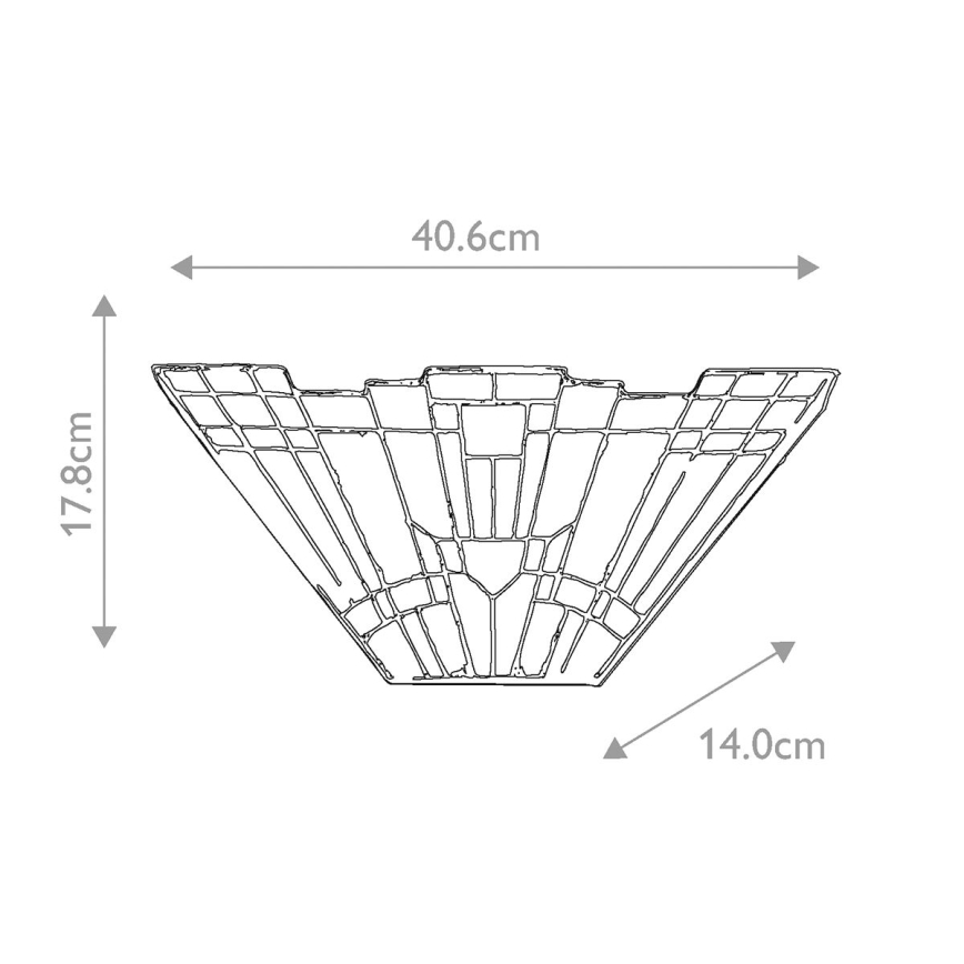 Elstead QZ-INGLENOOK-WU - Nástenné svietidlo INGLENOOK 2xE14/60W/230V