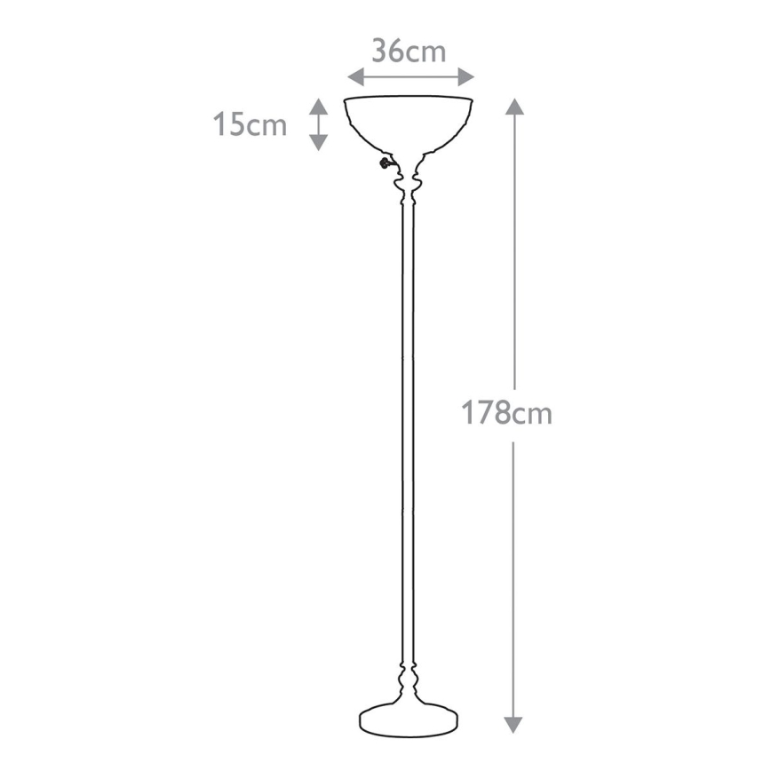 Elstead QZ-KAMI-UL - Stojacia lampa KAMI 1xE27/100W/230V