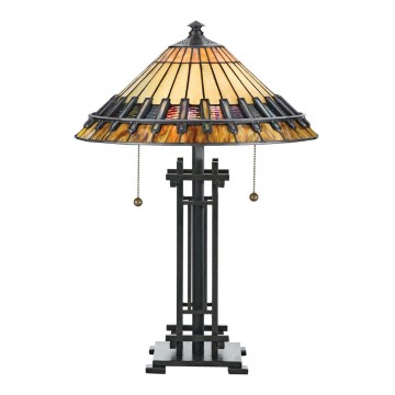 Elstead - Stolná lampa Tiffany CHASTAIN 2xE27/60W/230V