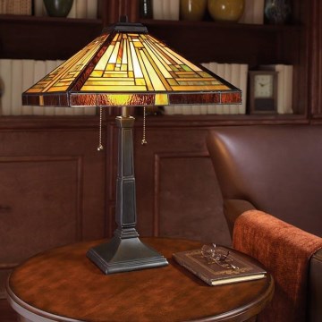 Elstead - Stolná lampa Tiffany STEPHEN 2xE27/60W/230V