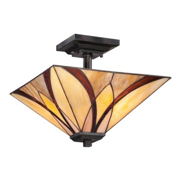 Elstead - Stropné svietidlo Tiffany ASHEVILLE 2xE27/100W/230V