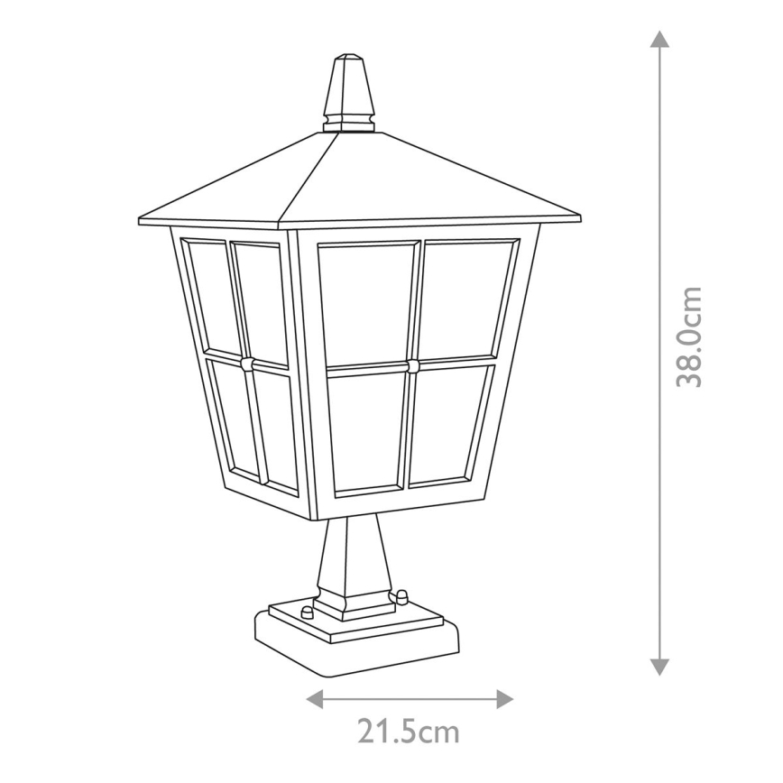 Elstead - Vonkajšia lampa CANTERBURY 1xE27/100W/230V IP43