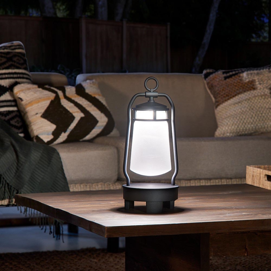 Elstead - Vonkajšia lampa s reproduktorom LYNDON 3W/230V IP44 8800 mAh