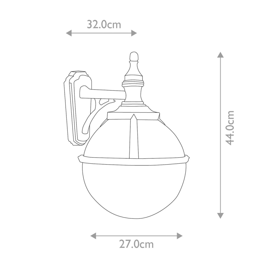 Elstead - Vonkajšie nástenné svietidlo GLENBEIGH 1xE27/100W/230V IP44