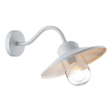 Elstead - Vonkajšie nástenné svietidlo KLAMPENBORG 1xE27/60W/230V IP44 biela