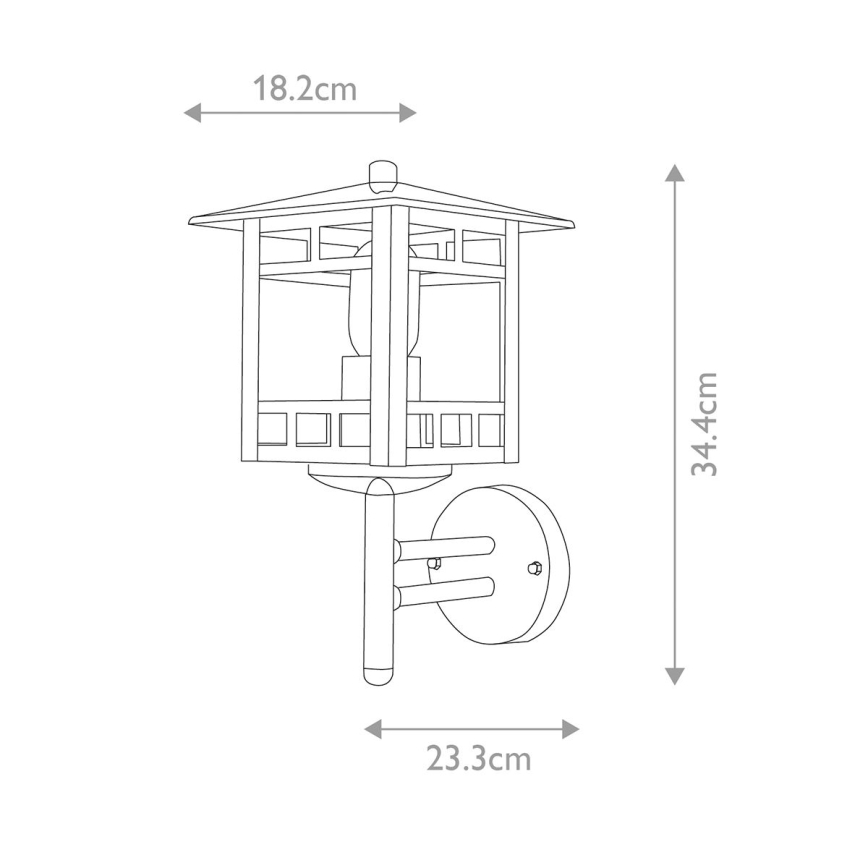 Elstead - Vonkajšie nástenné svietidlo KOLNE 1xE27/100W/230V IP44