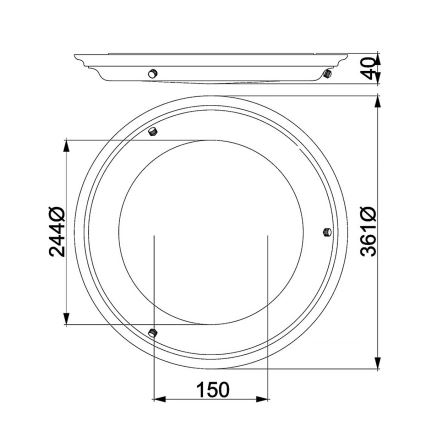 Elstead - LED stropné svietidlo WELLAND LED/25W/230V 3000K zlaté