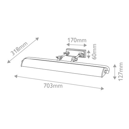 Elstead - Svietidlo na obrazy WINCHFIELD 4xE14/40W/230V čierne