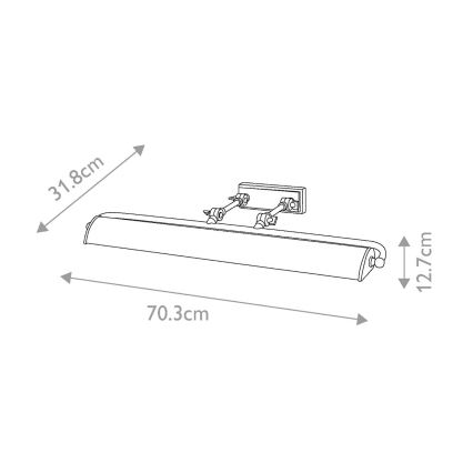 Elstead -Obrazové svietidlo WINCHFIELD 4xE14/40W/230V mramor