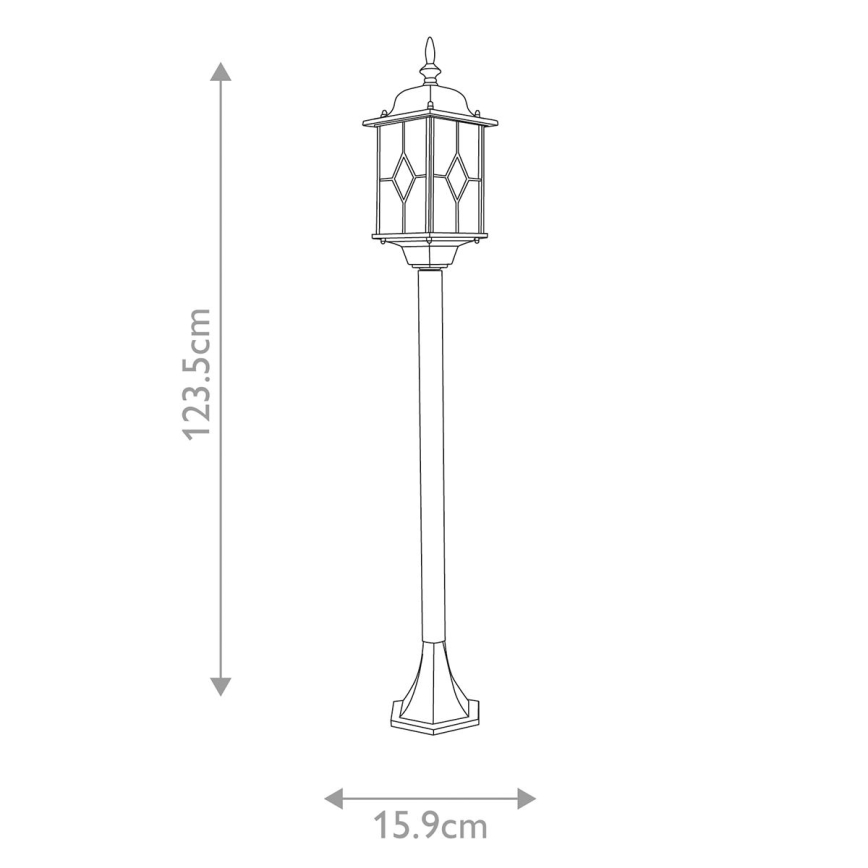 Elstead WX4 - Vonkajšia lampa WEXFORD 1xE27/100W/230V IP44