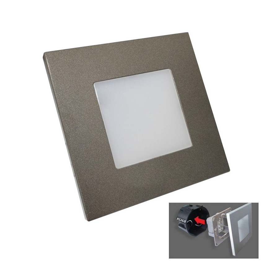 Luxera 48305 - LED orientačné svietidlo STEP LIGHT 16xLED SMD/1W/230V