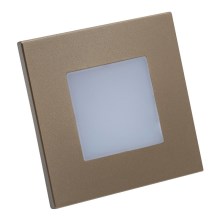Emithor 48334 - LED Schodiskové svietidlo STEP LIGHT LED/1W/230V zlatá