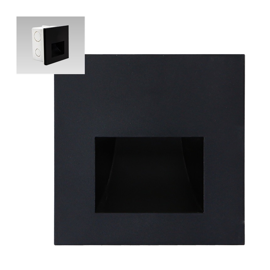 Emithor 70419 - LED Schodiskové svietidlo SUNNY LED/1W/230V 4000K čierna