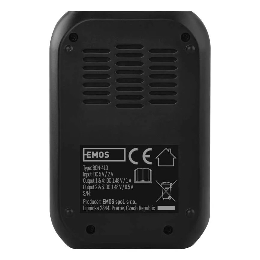 Nabíjačka batérií s LCD displejom 4xAA/AAA 5V