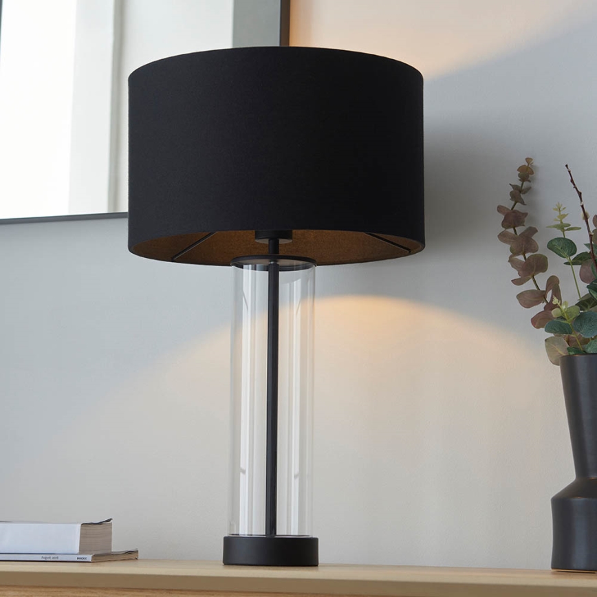 Endon 100440 - Stmievateľná stolová lampa LESSINA 1xE27/10W/230V čierna