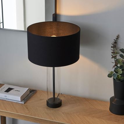 Endon 100440 - Stmievateľná stolová lampa LESSINA 1xE27/10W/230V čierna