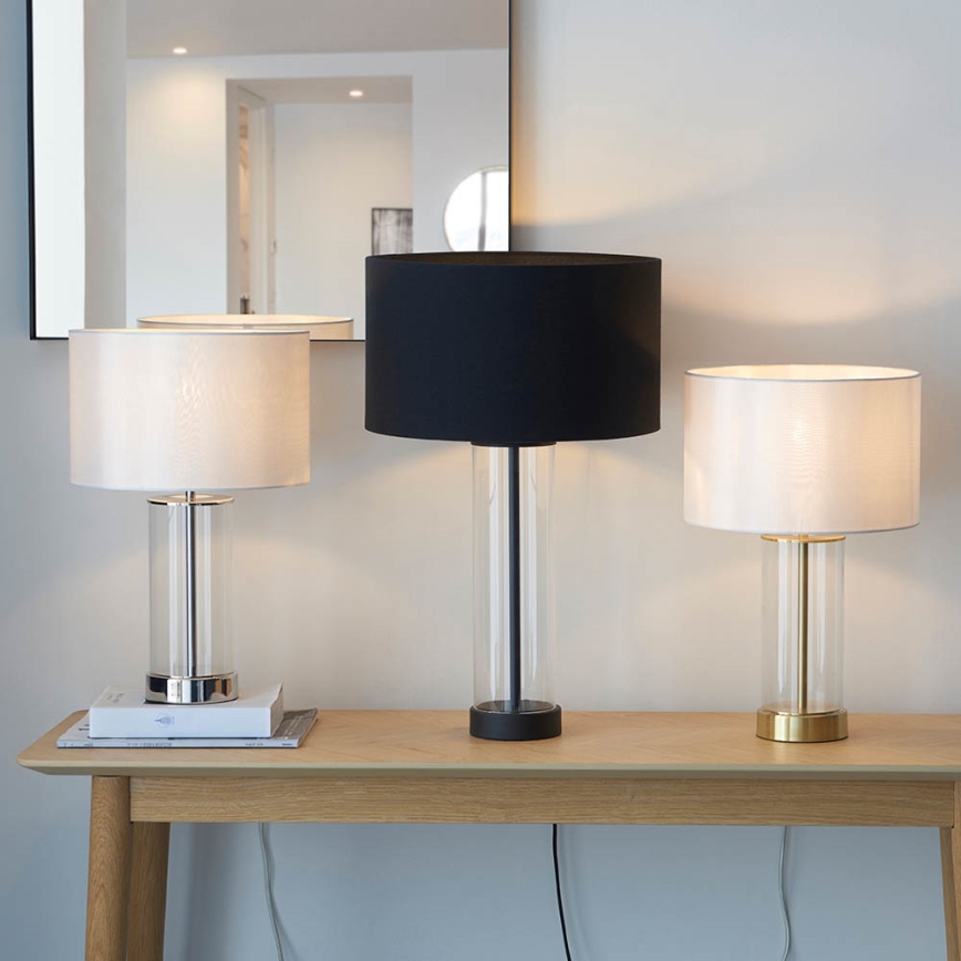 Endon 100440 - Stmievateľná stolová lampa LESSINA 1xE27/10W/230V čierna