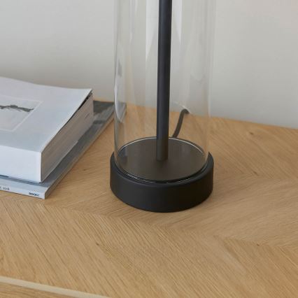 Endon 100440 - Stmievateľná stolová lampa LESSINA 1xE27/10W/230V čierna
