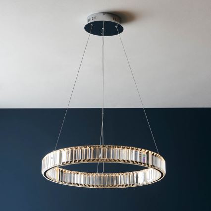 Endon 102255 - LED stmievateľný luster na lanku LAGUNA LED/36W/230V lesklý chróm